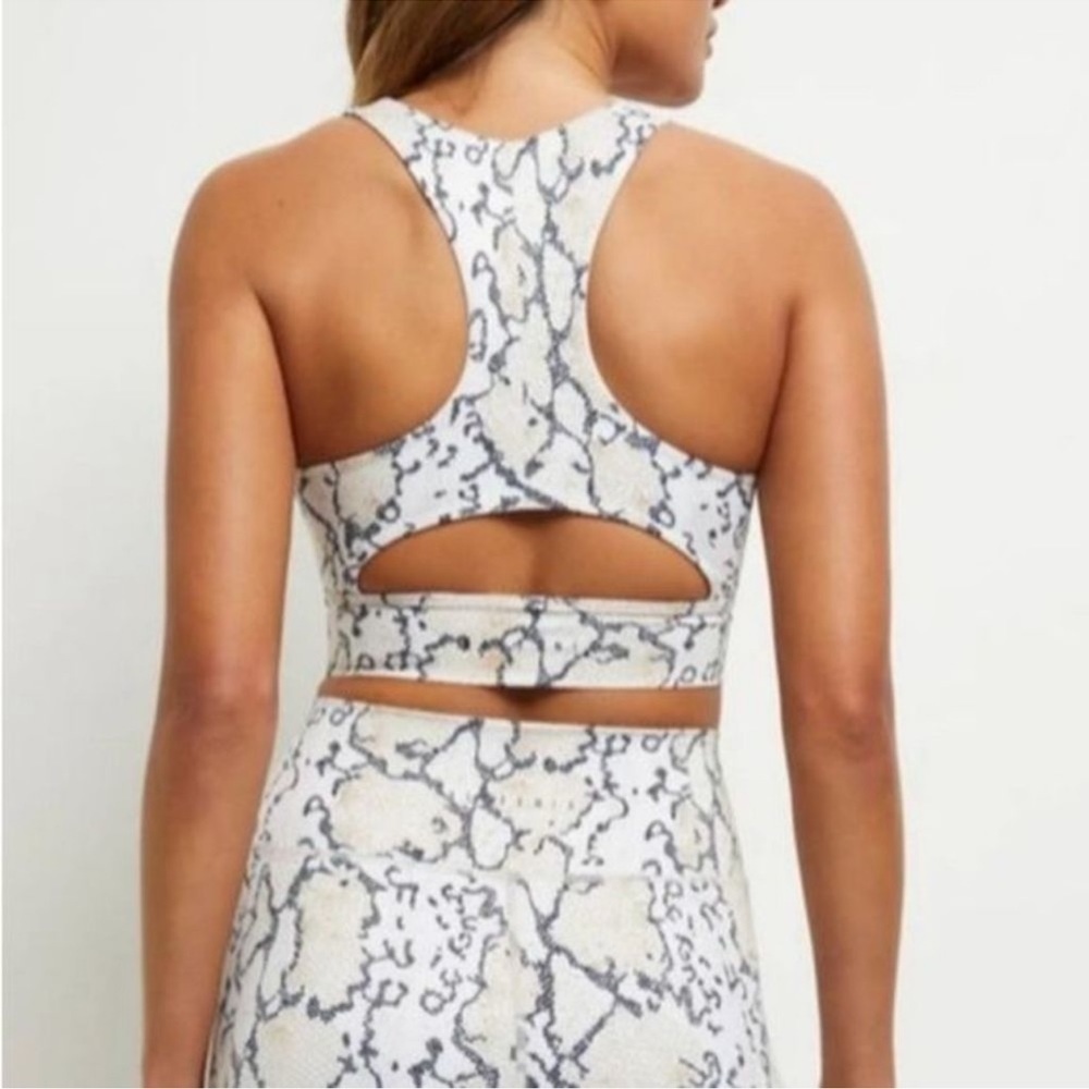 Allfenix White Python Snakeskin Racer Back Sports… - image 2